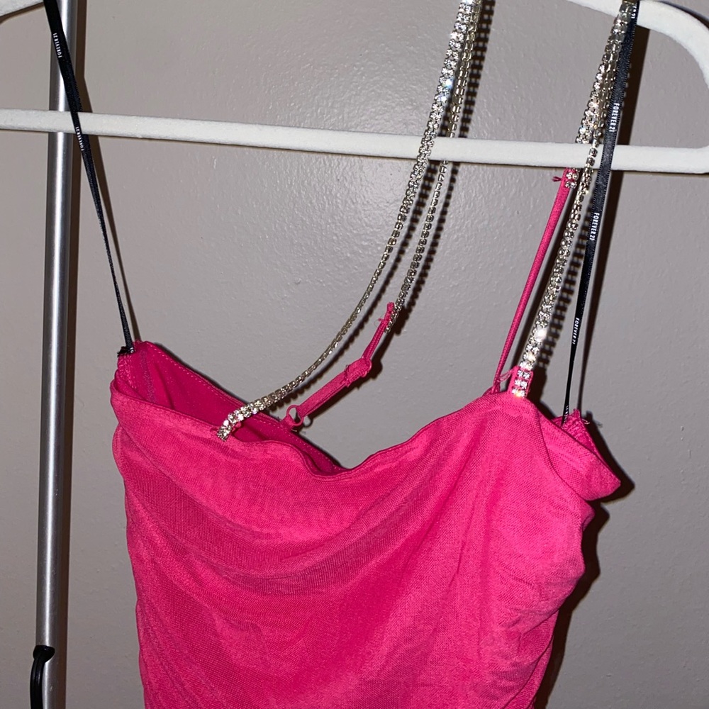 Pink Dress with Sparkle straps